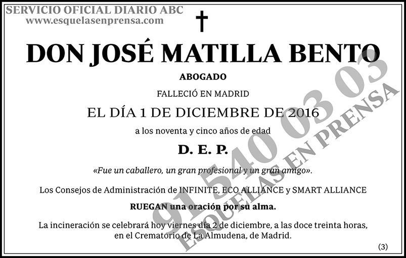 José Matilla Bento